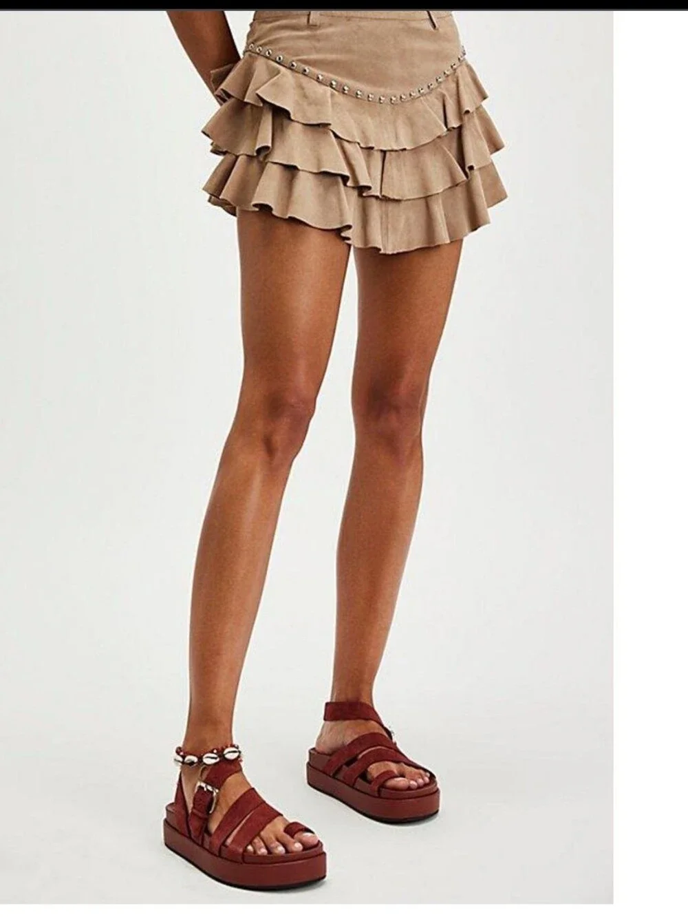 Jeffrey Campbell Brick Color Suede Sandals